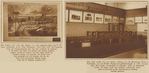 872379 Collage van 2 foto's betreffende de collectie van het Nederlands Spoorwegmuseum, gevestigd in het ATO-gebouw ...
